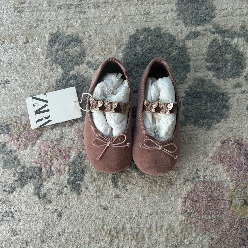 ZARA Butterfly Ballet Flats